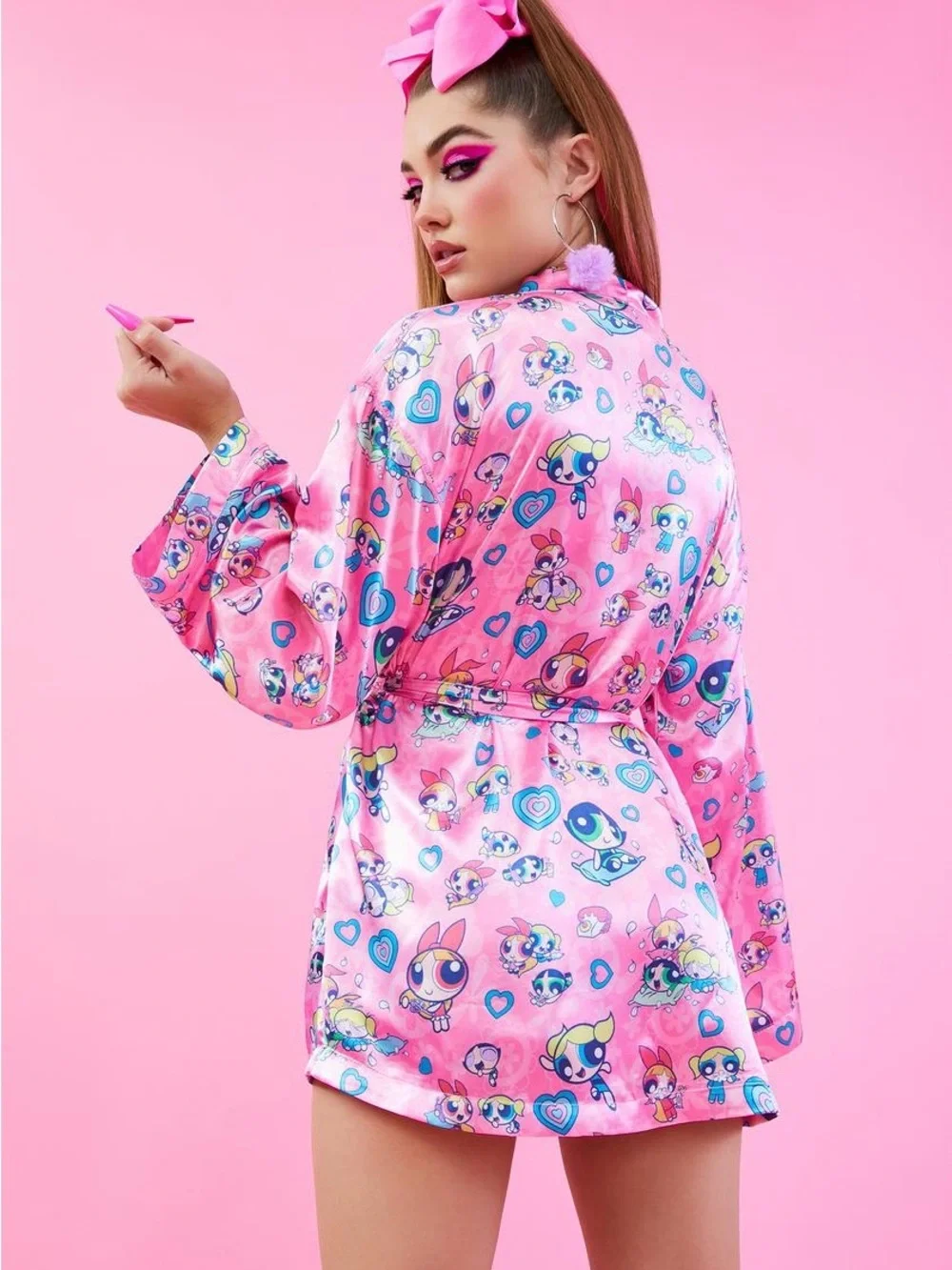 Dolls Kill satin kimono